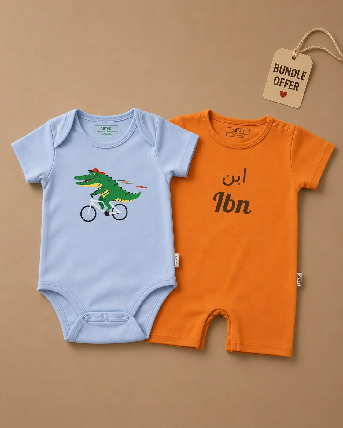 Bodysuits for Baby Boys – Pack of 2