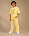 Printed T-Shirt & Split-hem Trousers - I