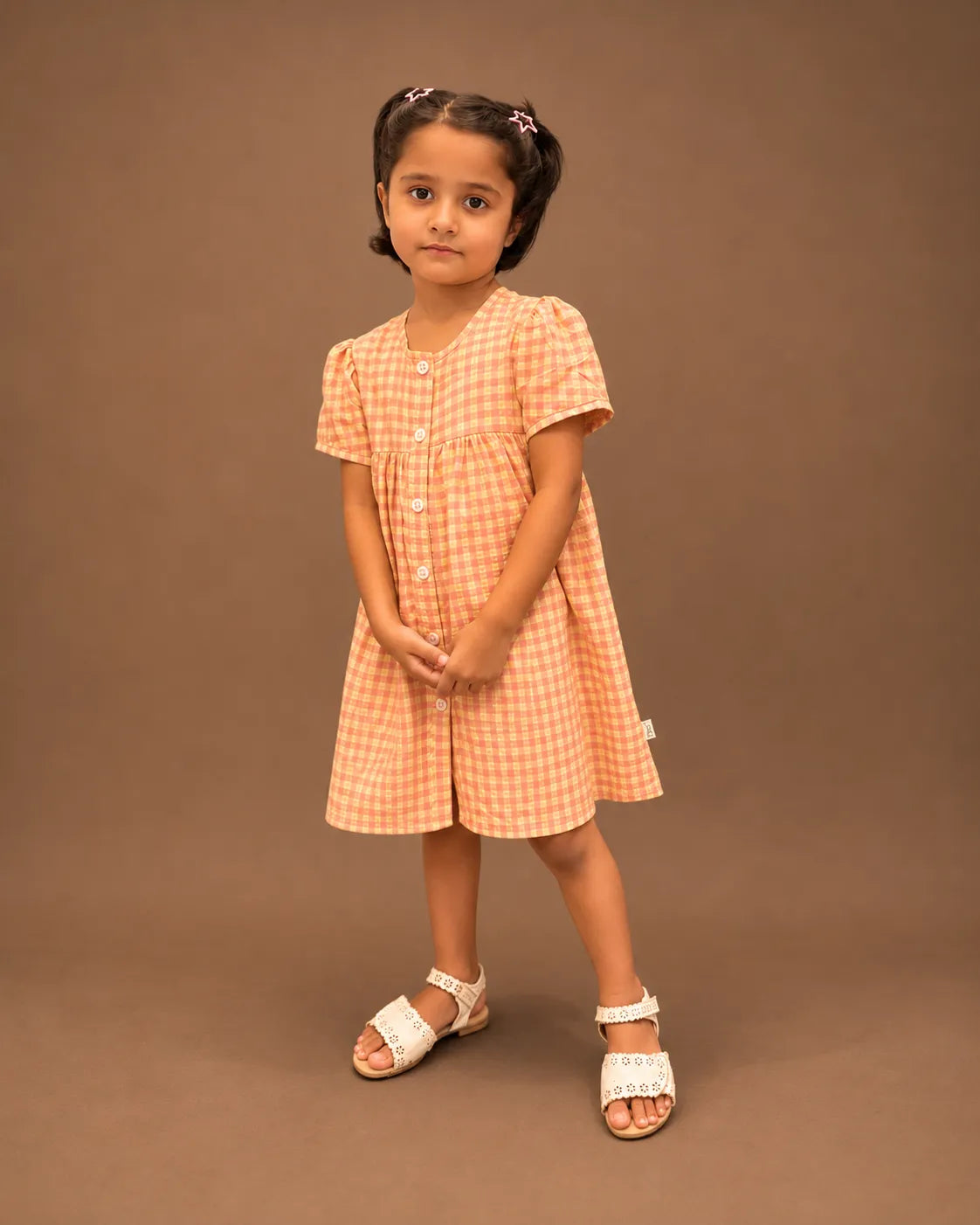 Peach Picnic Dress