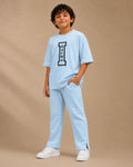 Printed T-Shirt & Split-hem Trousers - I