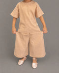 Girls Wide-Leg Chambray Set