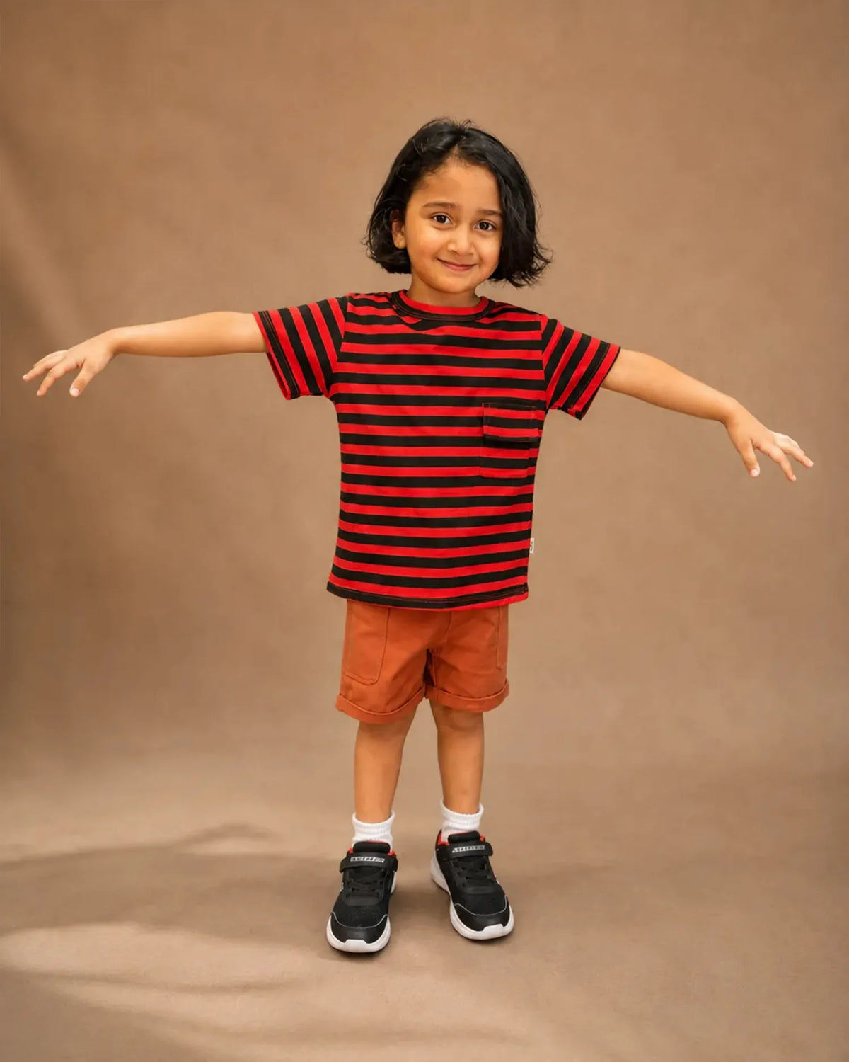 Red Stripe Tee - Boys